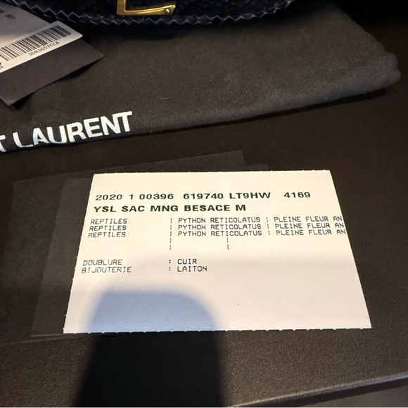 SAINT LAURENT Python Bag - Picture 10 of 11